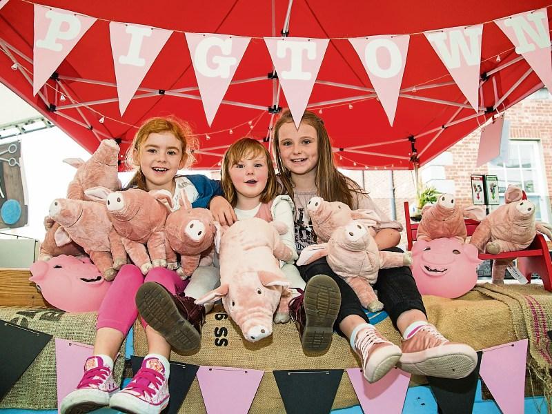 Chloe Harper, Edon O'Brien and Charley Harper launching the Urban Food Fest at the Milk Market Picture: Alan Place
