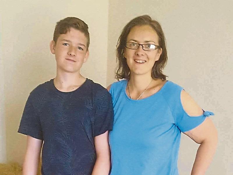 Stephanie Smith from Abbeyfeale with her son Joe