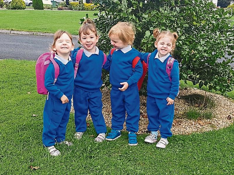 Four times the fun as Limerick quads start preschool