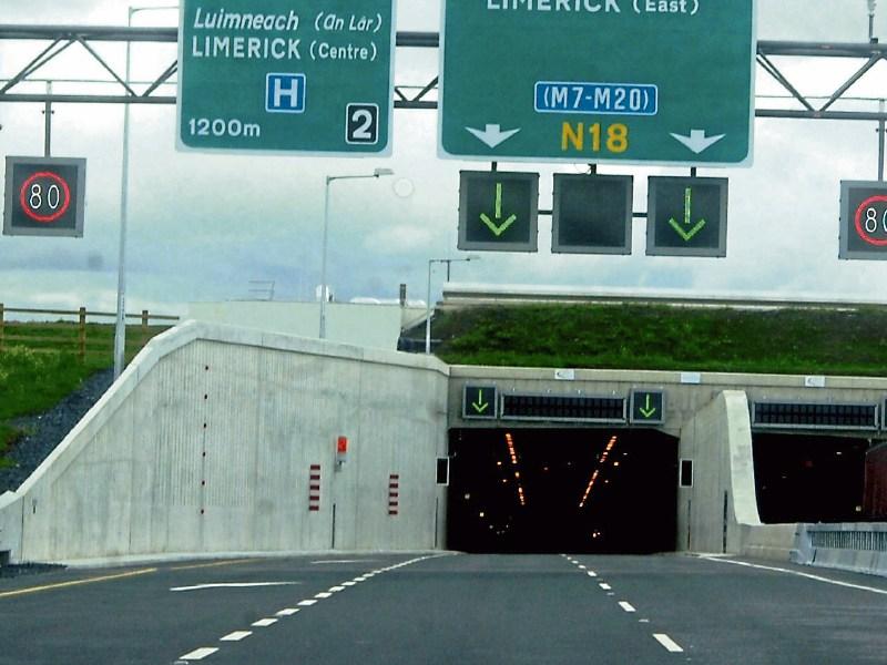 Motorists advised of potental delays due to Limerick Tunnel works