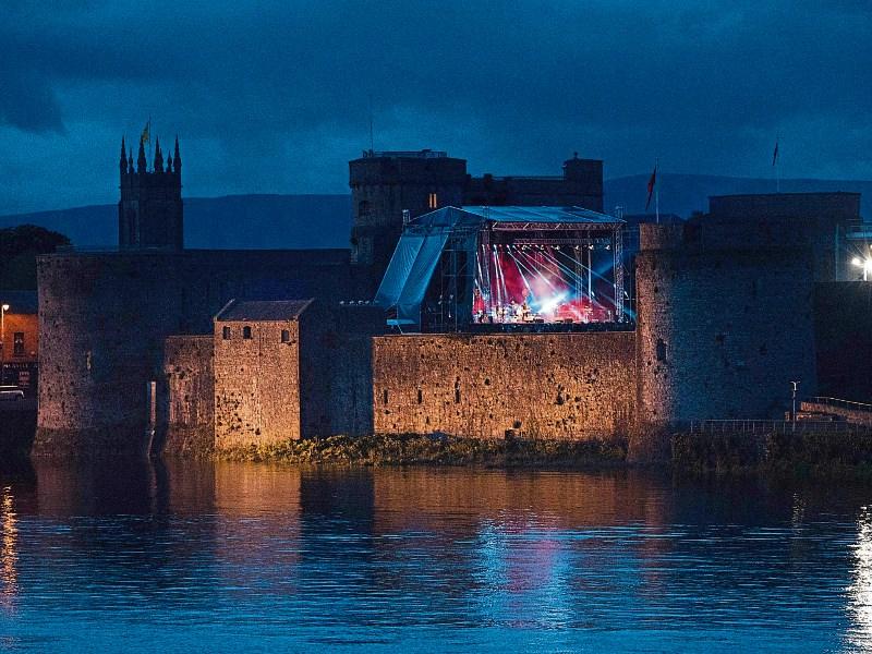 King John's Castle - lit up here in Sean Curtin's picture for Riverfest - will be going purple this weekend