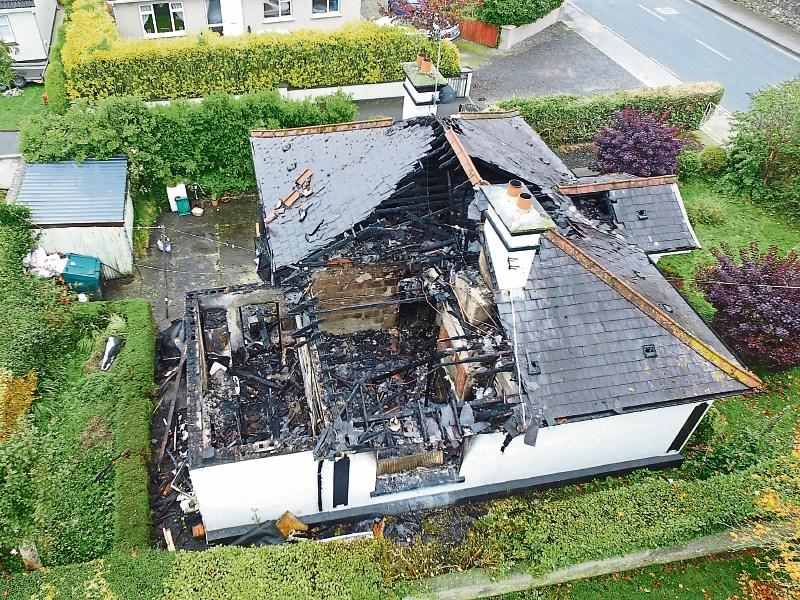 Damage: Lots lost but woman and beloved pet saved Picture: Press22