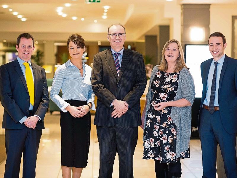 illy McMahon,tax director Grant Thornton, Helen Downes, Shannon Chamber chief executive, Ian Barrett , Shannon Chamber, Prof Sheila Killian, Kemmy Business School and Cillian Griffey, Shannon Chamber 