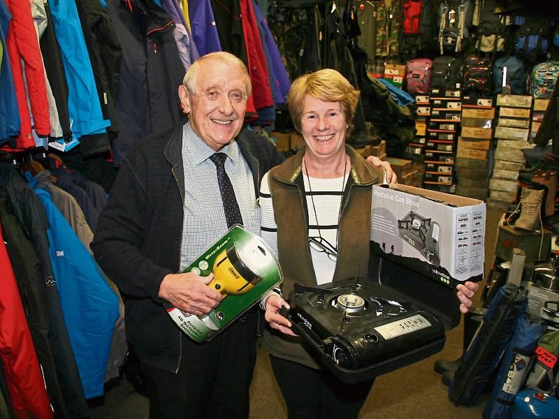 John and Ann Conway opened the US Bargain Store at Lower Cecil Street as normal on Monday morning  Picture: Adrian Butler
