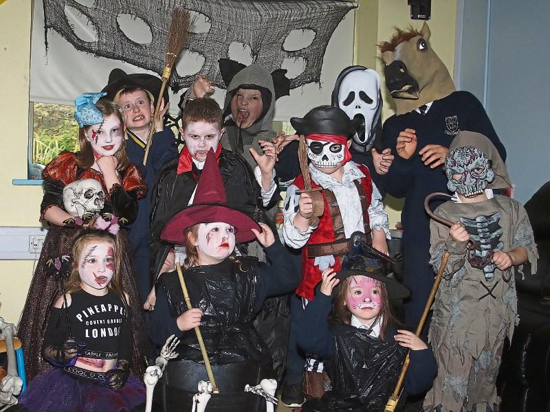 These little monsters can't wait for the scary trail on Sunday Picture: Michael Cowhey