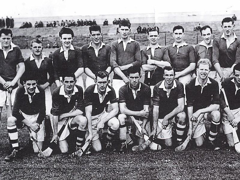 The late Denis McCarthy, front row, fifth from left beside Jimmy Millea and surrounded by the Kilmallock county junior hurling champions 1956