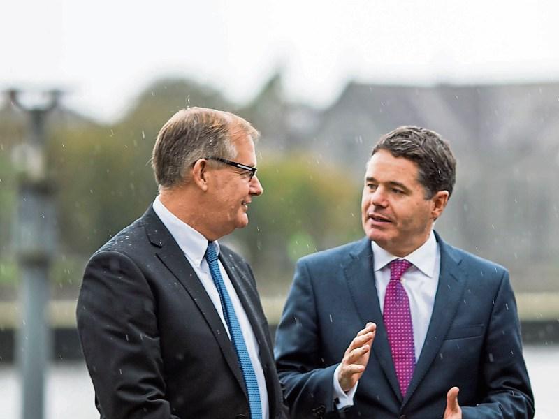 Council CEO Conn Murray meets Minister Paschal Donohoe on his recent visit to the city. The council boss voiced his concern during the visit that the plan was 'limiting' to Limerick’s potential