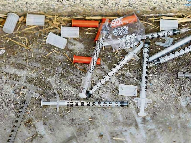 Syringes have been found in lanes and near schools