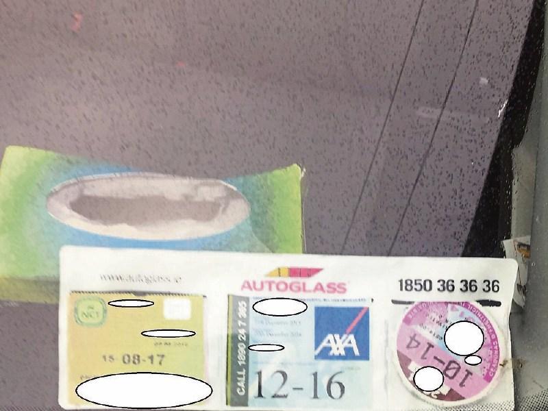 The picture posted on the @GardaTraffic account of the Limerick driver