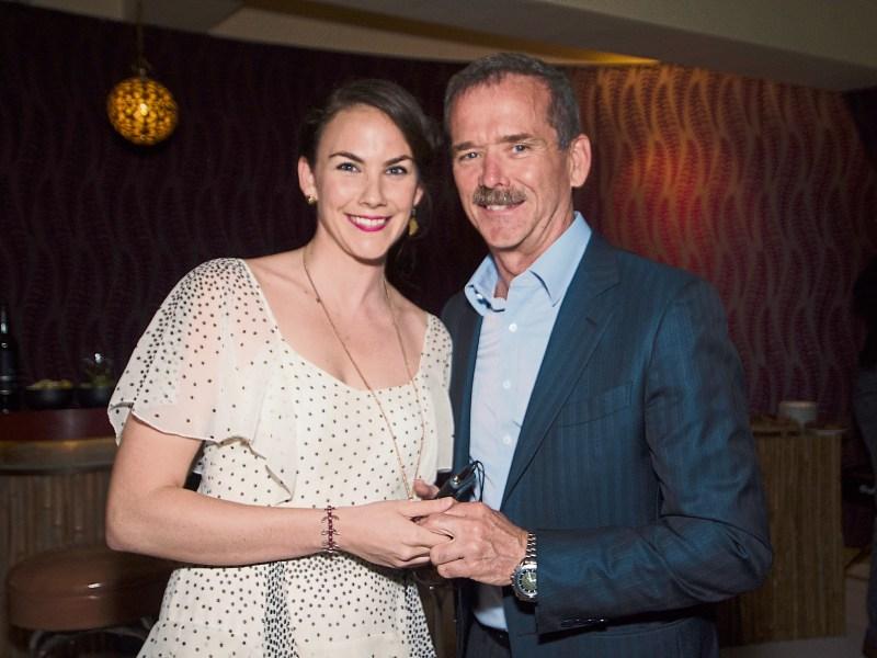 Chris Hadfield with his niece and UL student Kelly