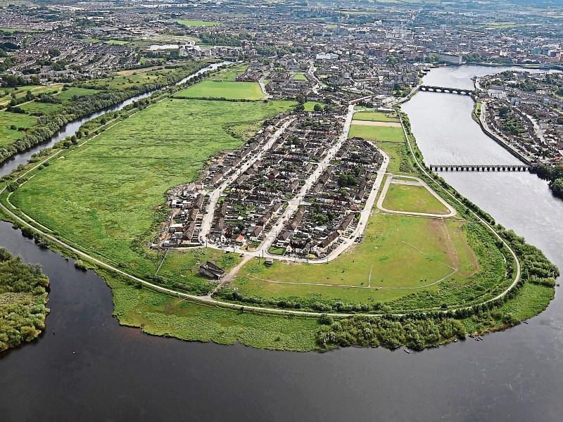 An aerial view of St Mary’s Park which has  been classified as extremely disadvantaged in the Polbal report  Picture: Press 22