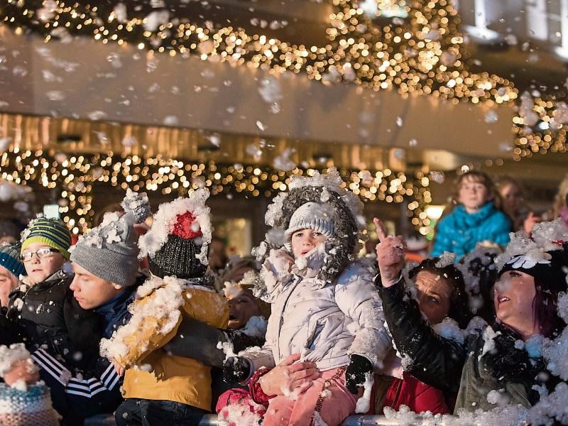 Families turn out for last year’s Light Up Limerick event on O’Connell Street