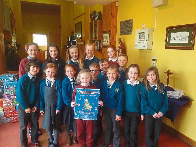 Boys and girls from Bilboa National School can’t wait meet to Santa in Cappamore on Sunday 