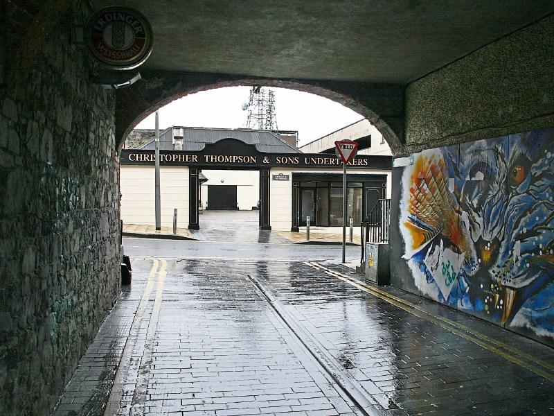 Thompson's funeral home as seen from Foxes Bow Picture: Adrian Butler