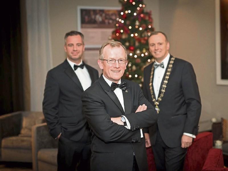 Tourism Ireland boss Niall Gibbons, flanked by Chamber chief executive Dr James Ring and president of the group, Ken Johnson Picture: Shauna Kennedy