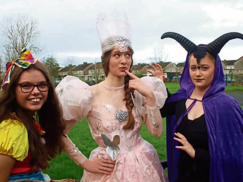 Alex Kiely, Therese Houghton and Sarah McDarby don their costumes for The Wiz