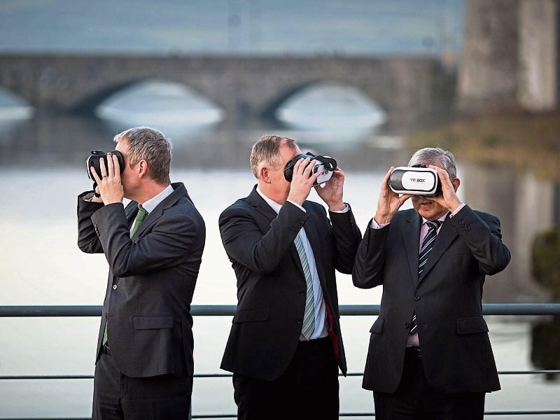 Looking into the future: Andrew McDowell, European Investment Bank VP, Conn Murray, Chief Executive of Limerick City and County Council and Limerick Twenty Thirty Chairman Denis Brosnan
