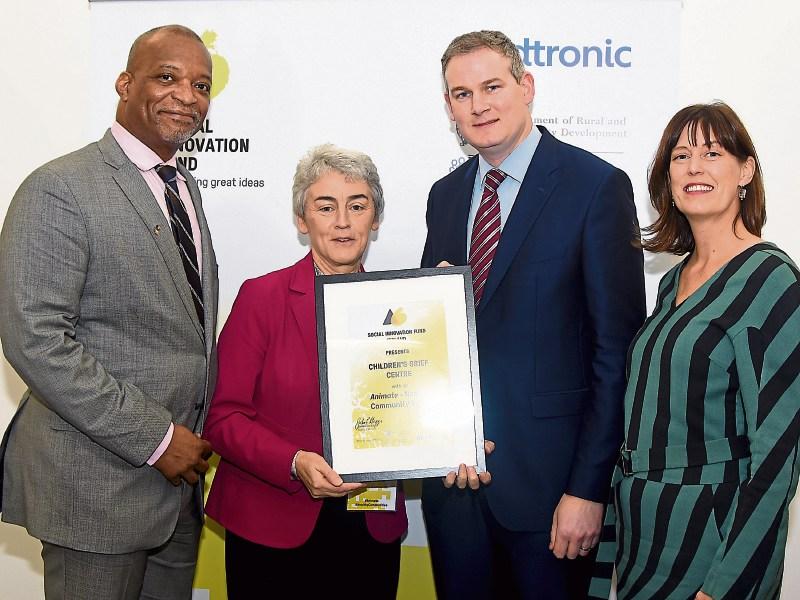 Dr Jacob Gayle, Sr Helen Culhane, Minister Seán Kyne and Deirdre Mortell at the Animate Fund awards 