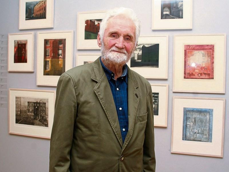 Artist Dietrich Blodau at his exhibition A Life Of Observations in the Hunt Museum Picture: Adrian Butler