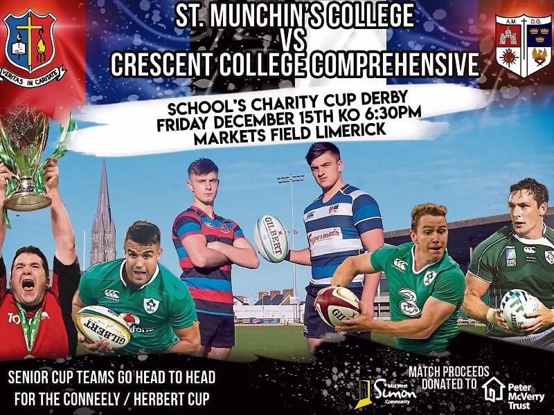Famed Limerick rugby nurseries face-off in charity rugby match