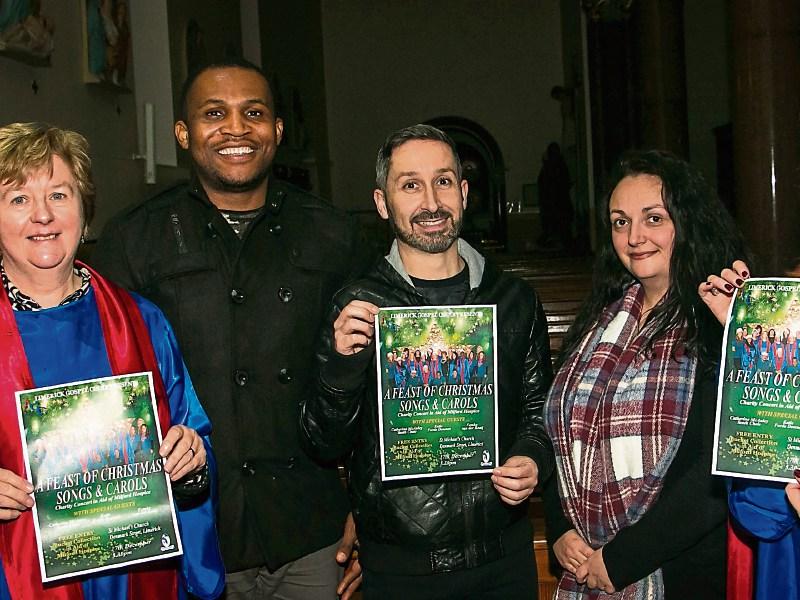Members of Limerick Gospel Choir in preparation for their Christmas concert for charity