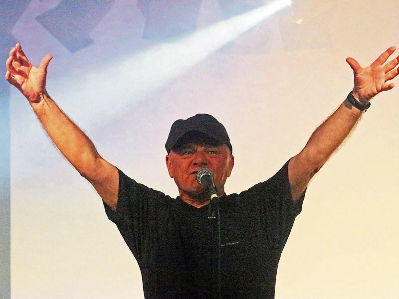 Micky Mac in full flow: The DJ is back in Dolan’s on December 22, below, with Nicky Woulfe