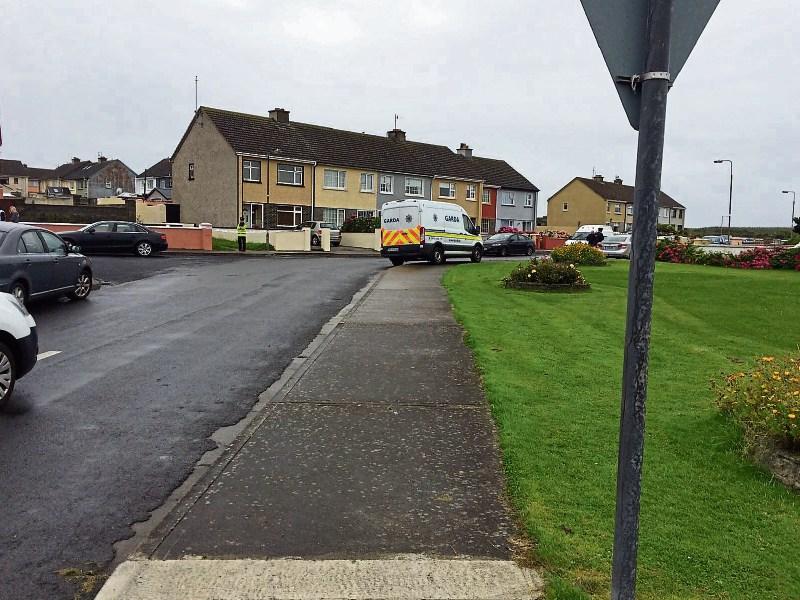 Gardai at the scene of the incident in Marian Estate in Kilkee in August