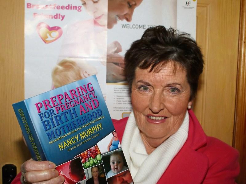 Nancy Murphy, clinical nurse manager at the Newcastle West Women’s Health Clinic with her book