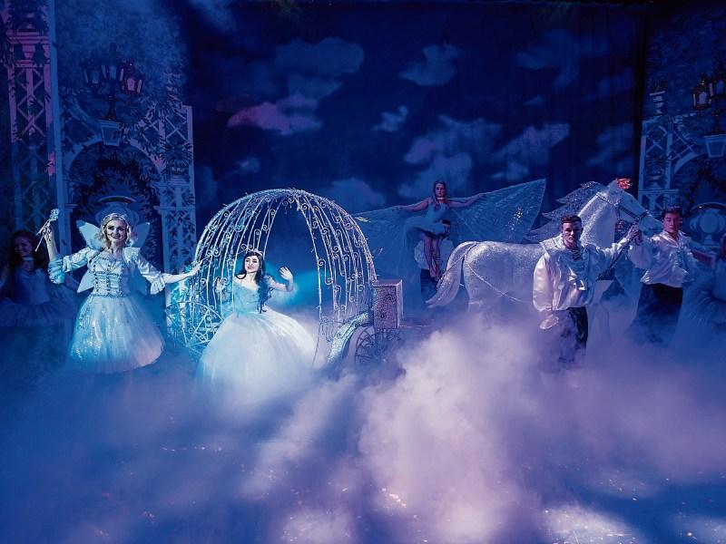 Leanne Moore in Cinderella at the UCH - below, Richard Lynch and Myles Breen Pictures: True Media