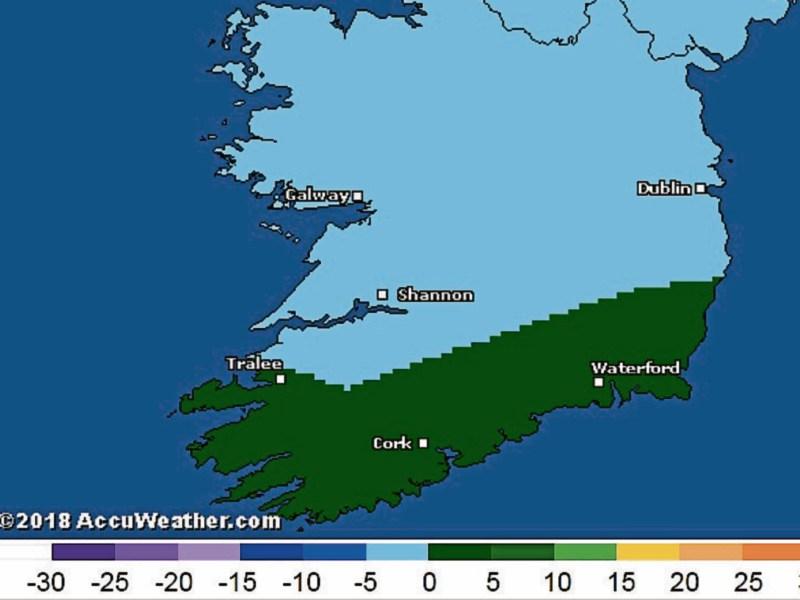 Weather warning for Limerick as temperatures are set to fall below zero