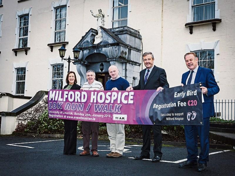 Melissa Purcell, Declan Deegan, John Le Gear, Bryan Quille and  Pat Quinlan at the launch of the Milford event Picture: Keith Wiseman