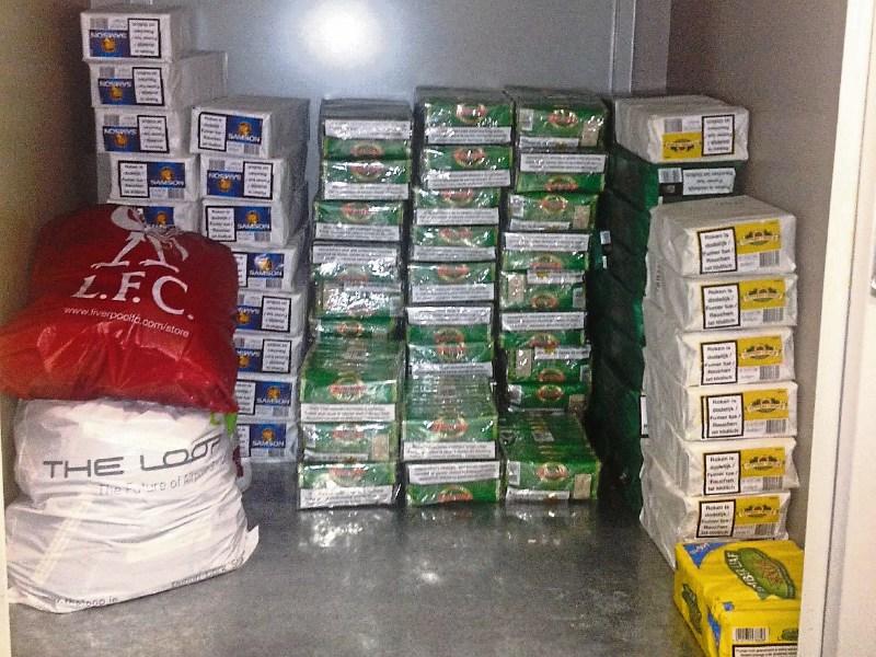 A variety of tobacco brands were seized by customs officers