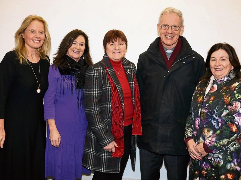 The 2018 committee: Carol Storan, Deborah Fitzpatrick, Cliodna Mulcahy, Canon Donal McNamara and Kathleen O'Carroll. Below, the original committee in 1993