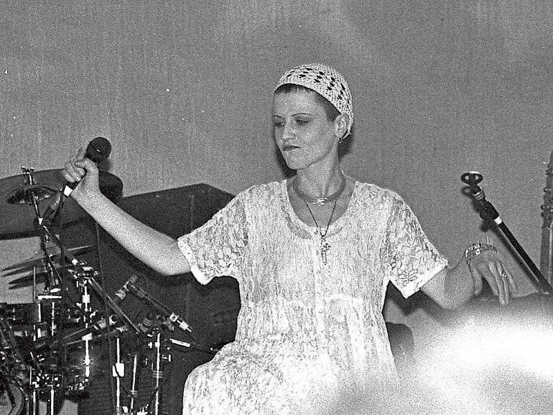 Photo caption Dolores O'Riordan in concert at the Theatre Royal in December 1993 Picture: Dermot Lynch/Limerick Leader. 