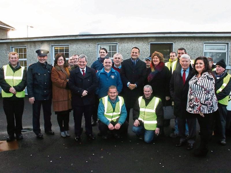 Taoiseach Leo Varadkar meets staff based at the St Leila’s age friendly centre, to the south of the St Munchin’s Community Centre in Kileely 