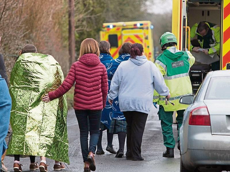 The majority of patients who presented at University Hospital Limerick following this morning’s bus crash in County Limerick have now been discharged Picture: Press 22