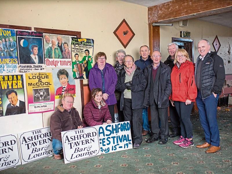 Committee members were pictured at the Ashford Tavern to launch of a series of fundraising dances to be held in The Hall, Raheenagh, in aid of the new Ashford Community Centre Resource Centre