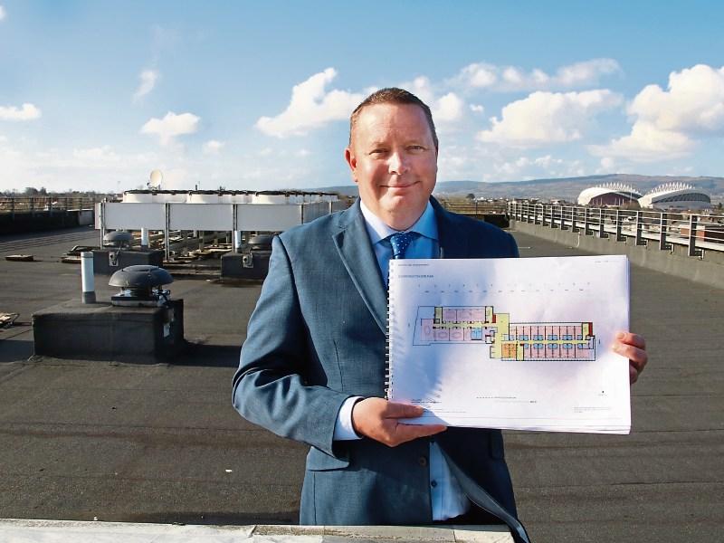 Strand Hotel boss Stefan Lundström beside the area of the premises where new building will take place Picture: Adrian Butler