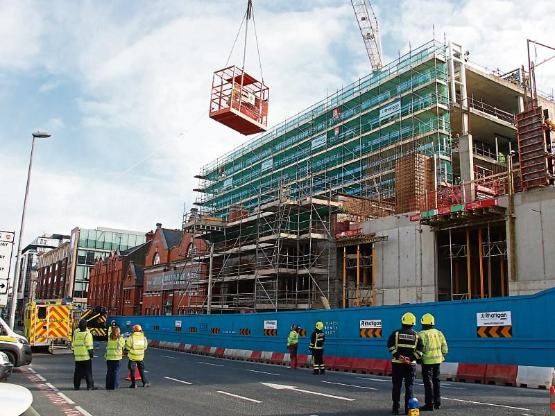 WATCH: Injured worker rescued from site of Limerick's Gardens International