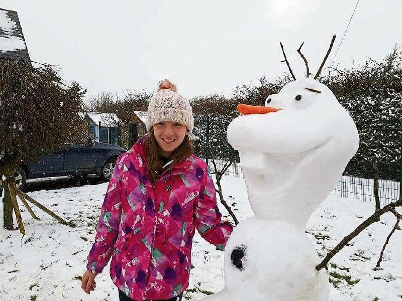 Frozen:One Limerick family's amazing snow creation
