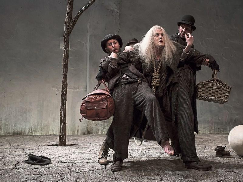Aaron Monaghan, Garrett Lombard and Marty Rea in Druid’s Waiting for Godot