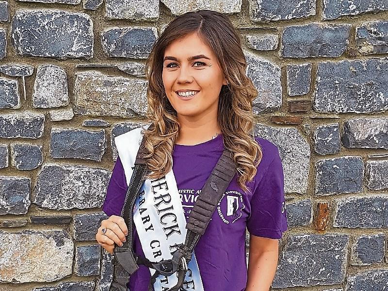 Kayleigh Maher gearing up for the abseil down Thomond Park this Saturday