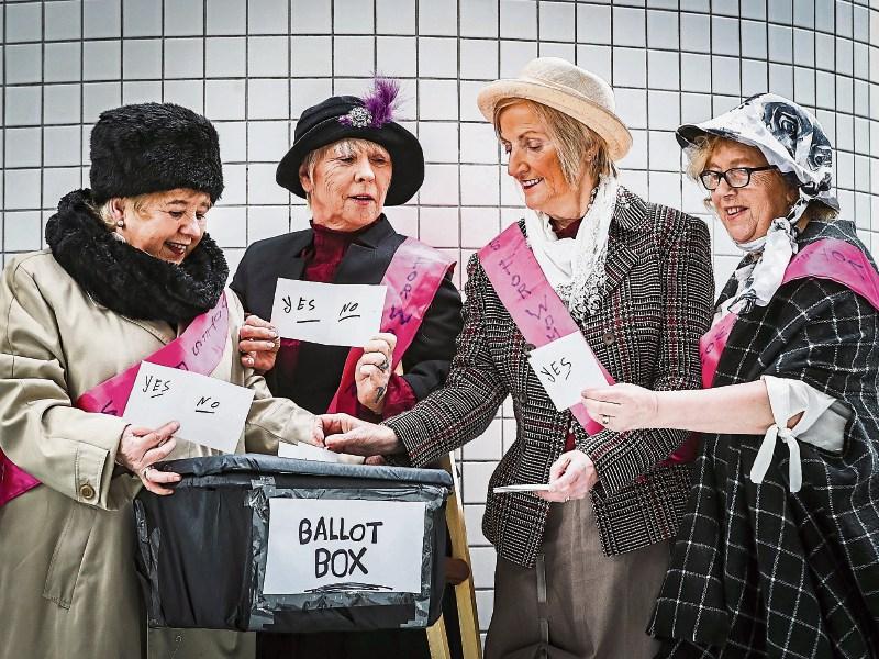 The Southill Women’s Group celebrating the 100th anniversary of women getting the vote as part of the Lifelong Learning Festival  Picture: Keith Wiseman