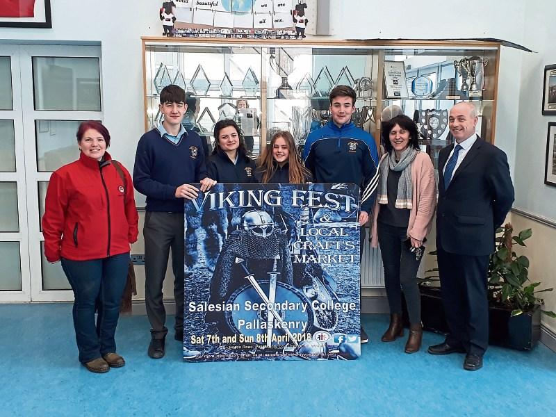 Audrey Boulot, Nathan Goldberg, Zoe Mangan, Hannah Duggan, William Cahill, Catherine Fitzgerald and Mike Lavan launching the event at Salesian Secondary College