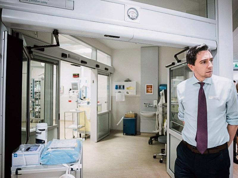 Health minister Simon Harris at the opening of the emergency department at UHL last year