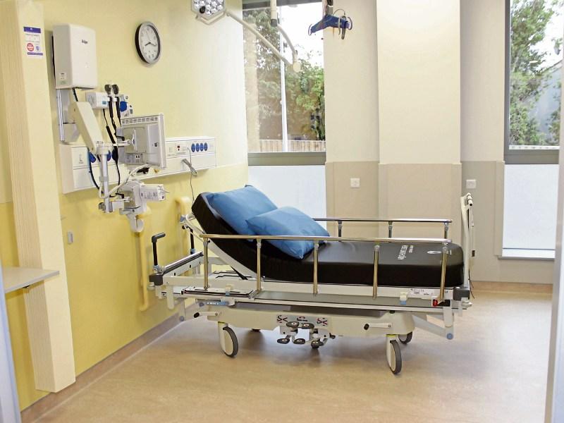 A bed in the new emergency department at University Hospital Limerick, which is again facing high volumes of patients this week