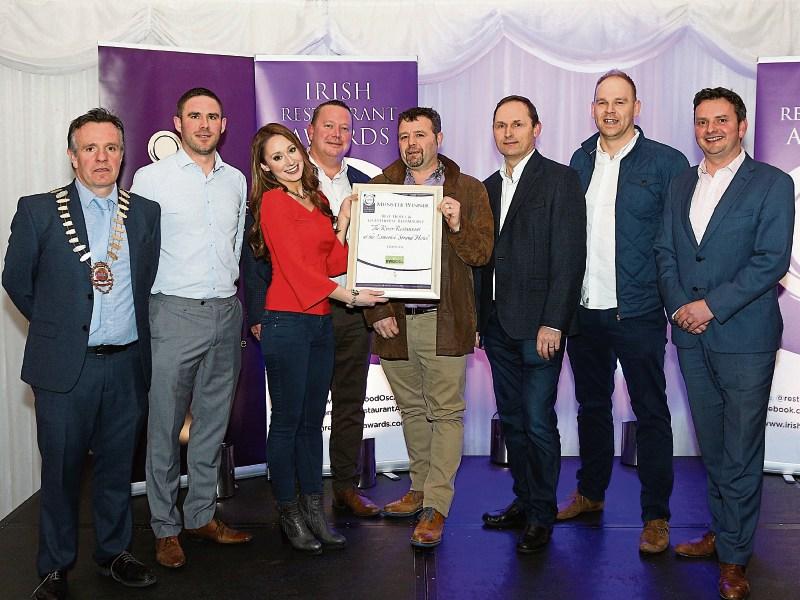 Staff at the River Restaurant at the Limerick Strand Hotel, who won Best Hotel & Guesthouse Restaurant 