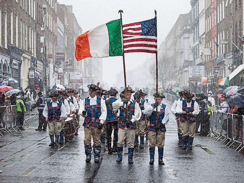 Youngsville High School from Pennsylvania in Ireland’s only International Marching Band Championship in Limerick Picture: Sean Curtin/True Media