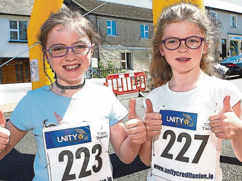 Thumbs up: Jadeine and Rita Grace, Lisnagry, at the 2017 run