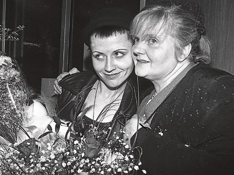 Thousands of messages of sympathy were penned in memory of The Cranberries front woman Dolores O'Riordan, pictured with mum Eileen in 1994 Picture: Limerick Leader